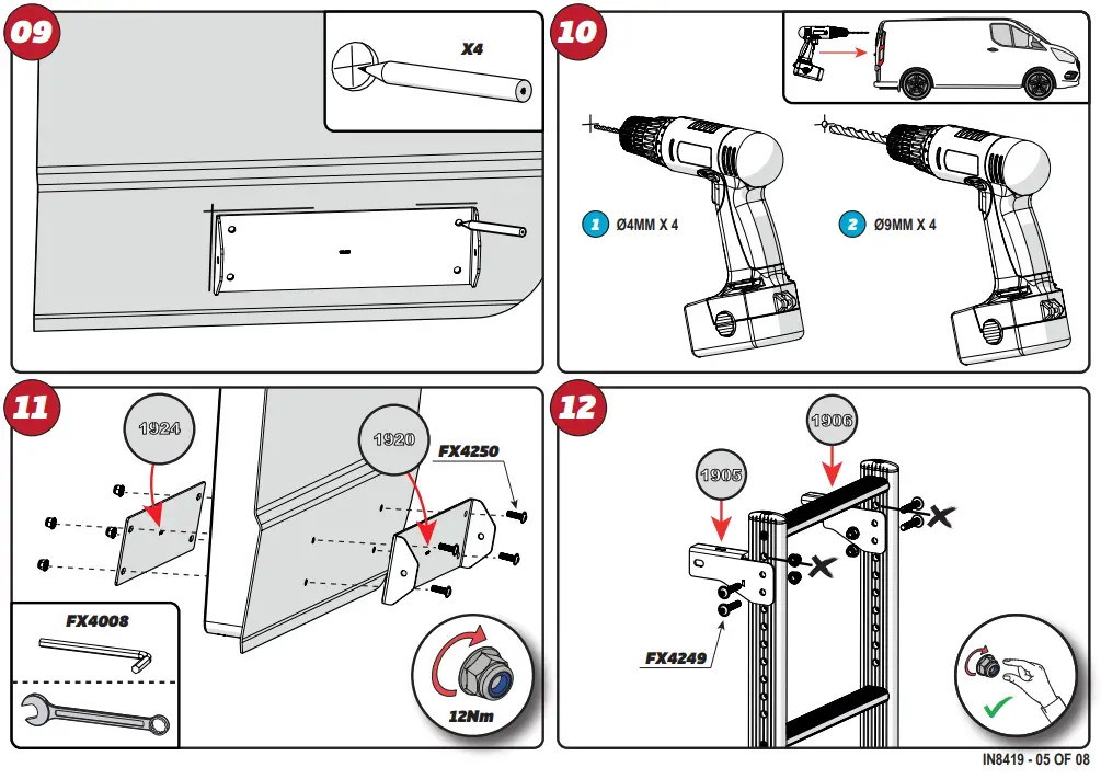 VAN GUARD VGL5-08 ULTI Ladder - SUPPLIED COMPONENTS - 3