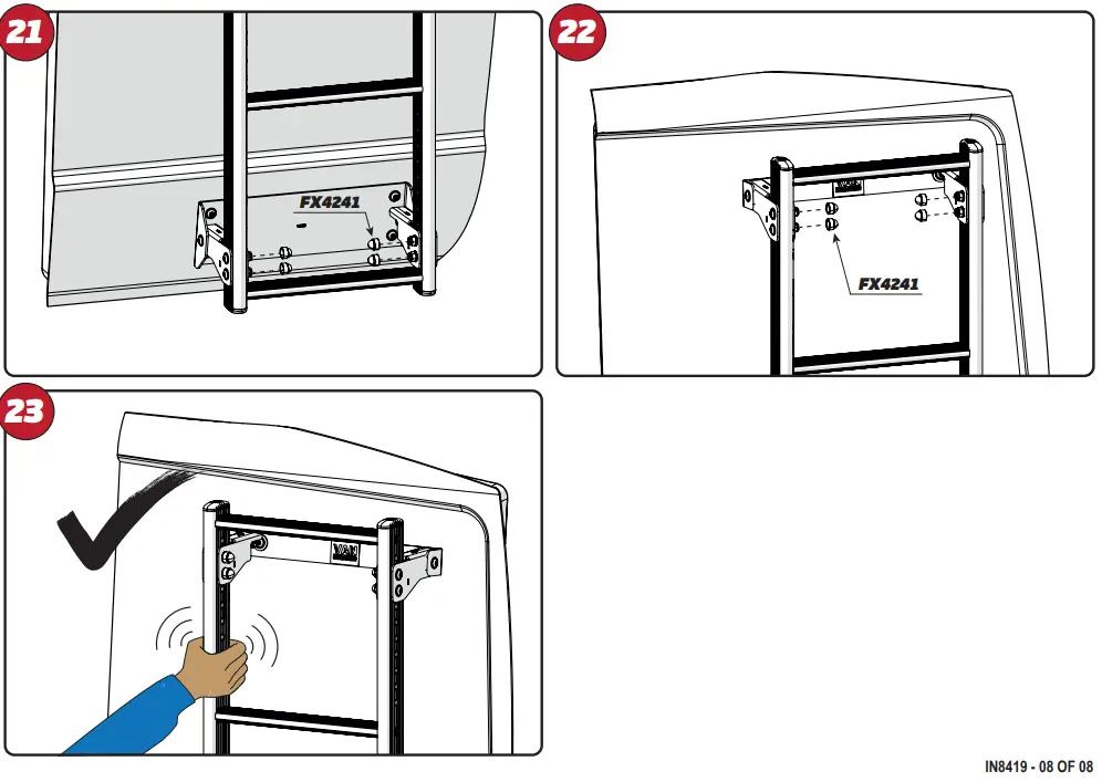 VAN GUARD VGL5-08 ULTI Ladder - SUPPLIED COMPONENTS - 6