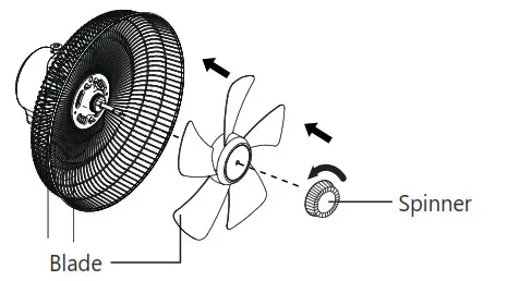 KDK EL30H Electric Fan - Spinner