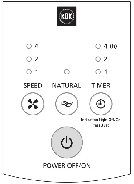 KDK EL30H Electric Fan - swing 2