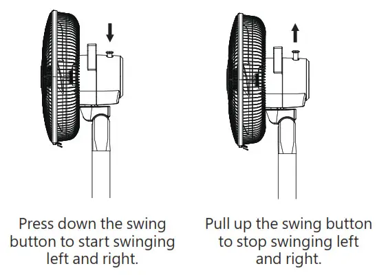 KDK EL30H Electric Fan - swing