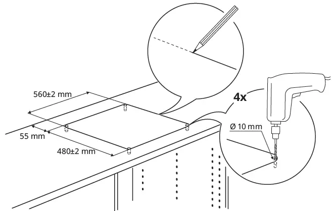 IKEA 700 VASASTAN Gas Hob 12