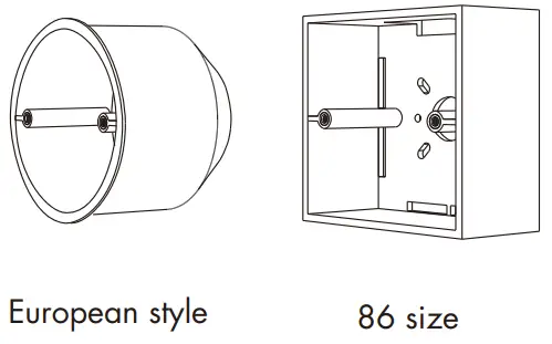 SKYDANCE T18 2 1 10V Rotary Glass Panel Dimmer - Typical base