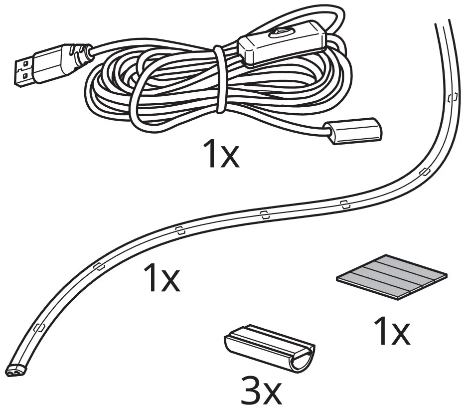 IKEA AA 2324666 3 VATTENSTEN LED Light Strip - FIGURE 2