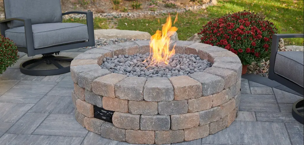 The Outdoor Greatroom Bron52-k Bronson Block Round Gas Fire Pit Table Instruction Manual