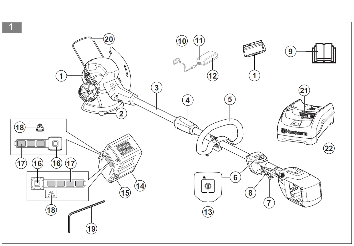Husqvarna-10iL-Battery-Trimmer-fig1