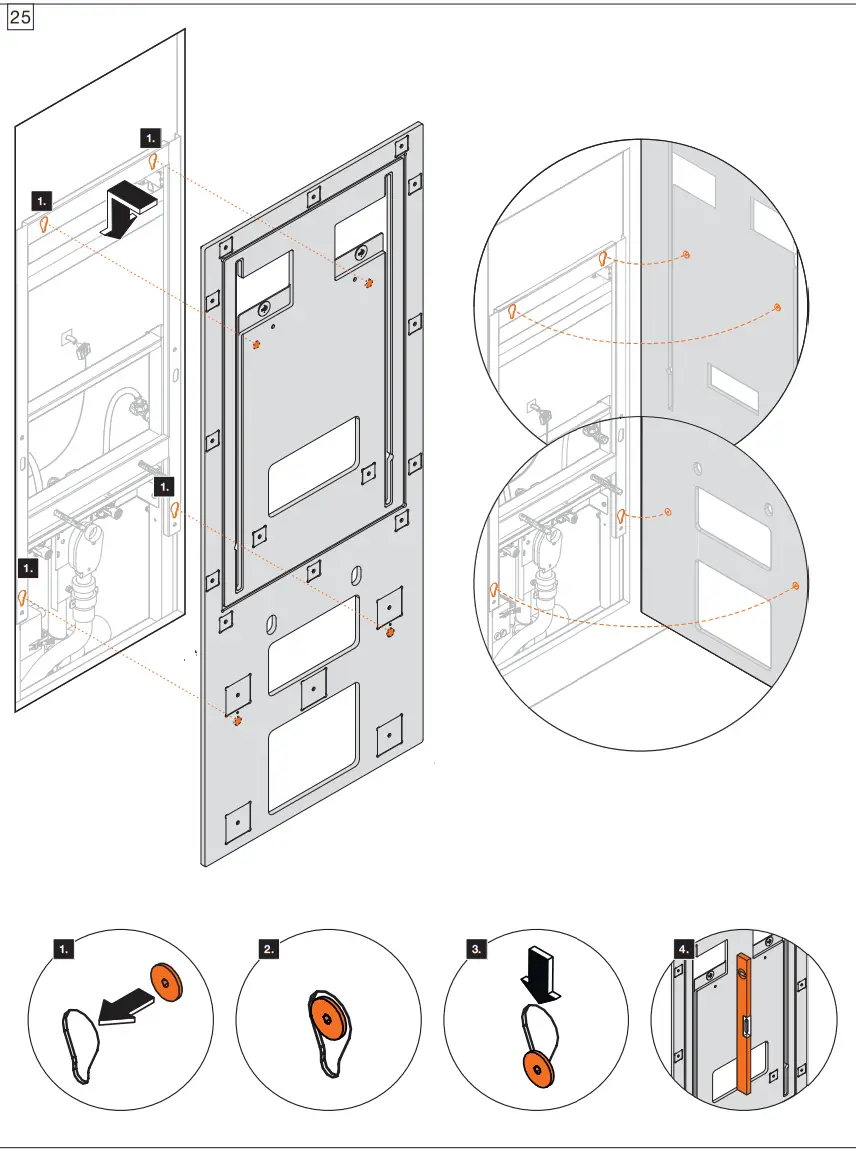 Installation mounting panel