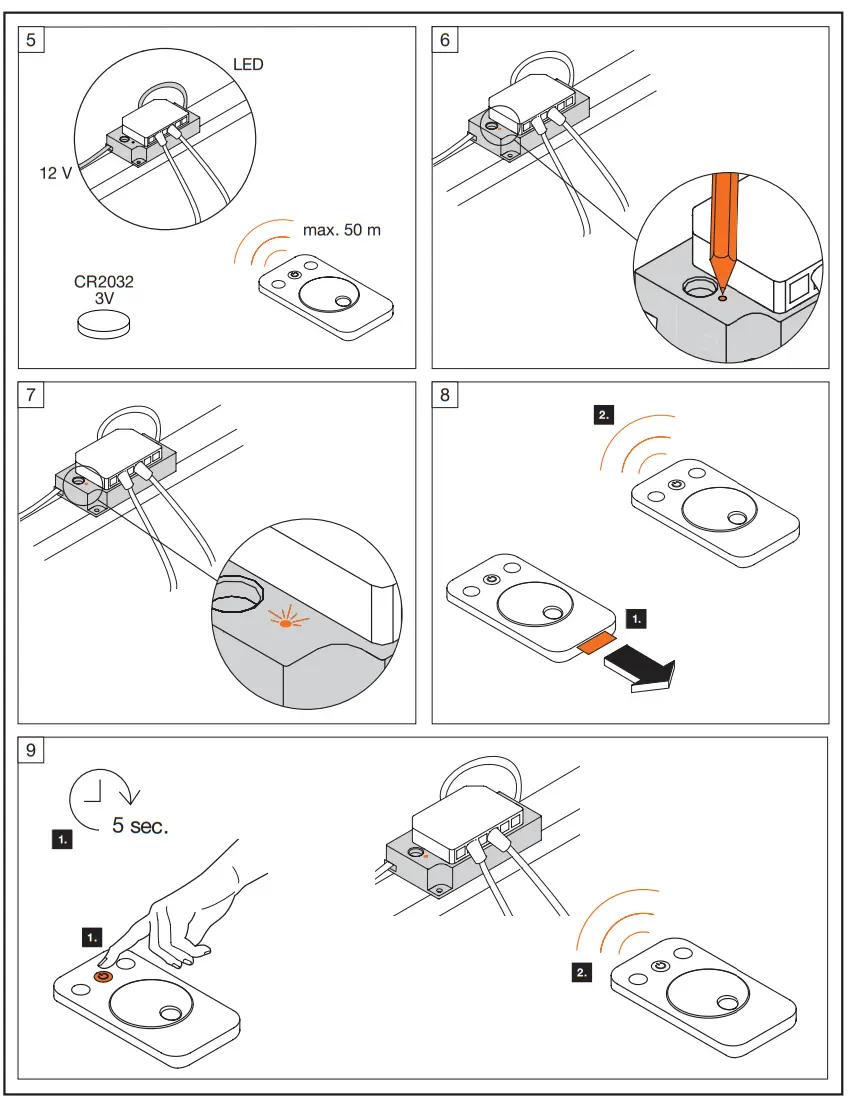Connection for illuminated mirror