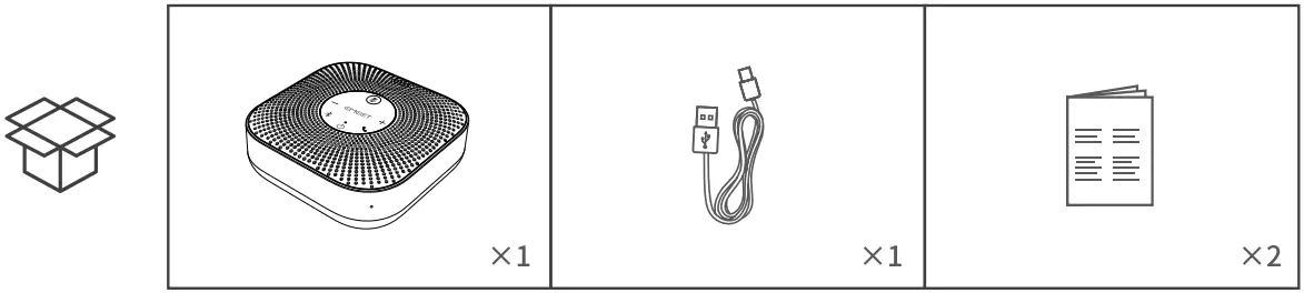 EMEET E1103 OfficeCore M0 Plus Wireless Speaker - Pakeging