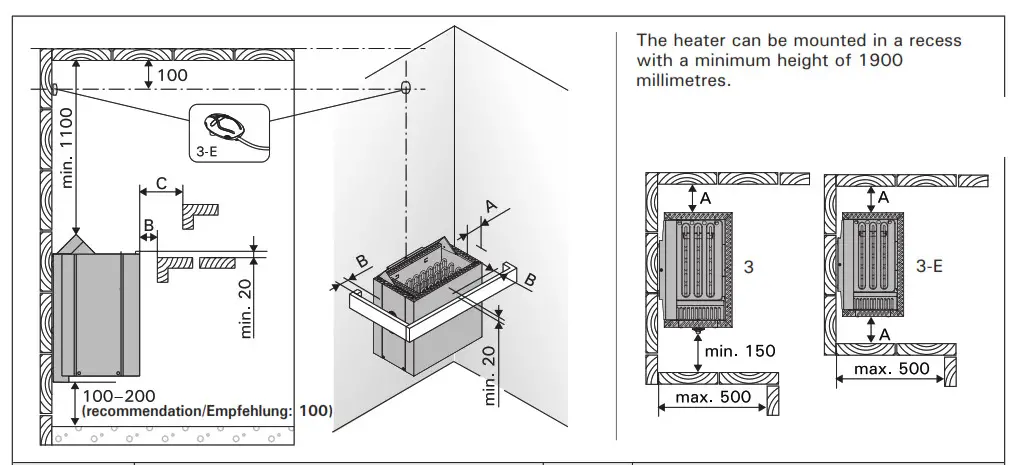 sentiotec 380E Electric Sauna Heater - fig 5