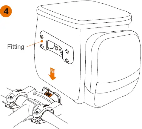 IBERA IB-QH2 Handlebar Bag Clamp 05