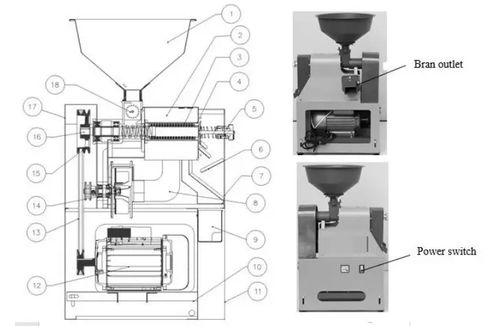 KisanKraft KK-RM-6NF4X Rice Mill Machine -Rice