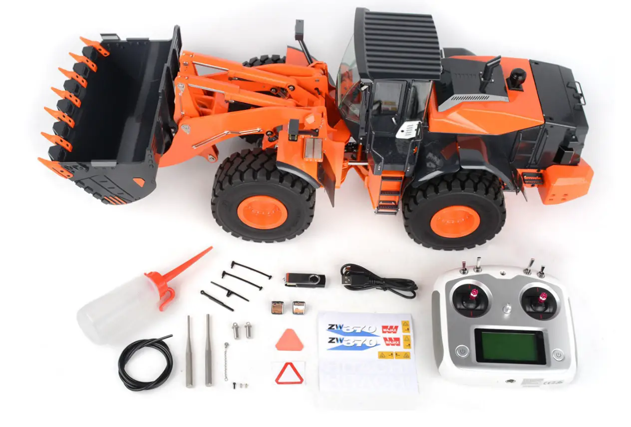 VV-JD00069 1 14 Scale Earth Mover Hydraulic Wheel Loader - PARTS LIST