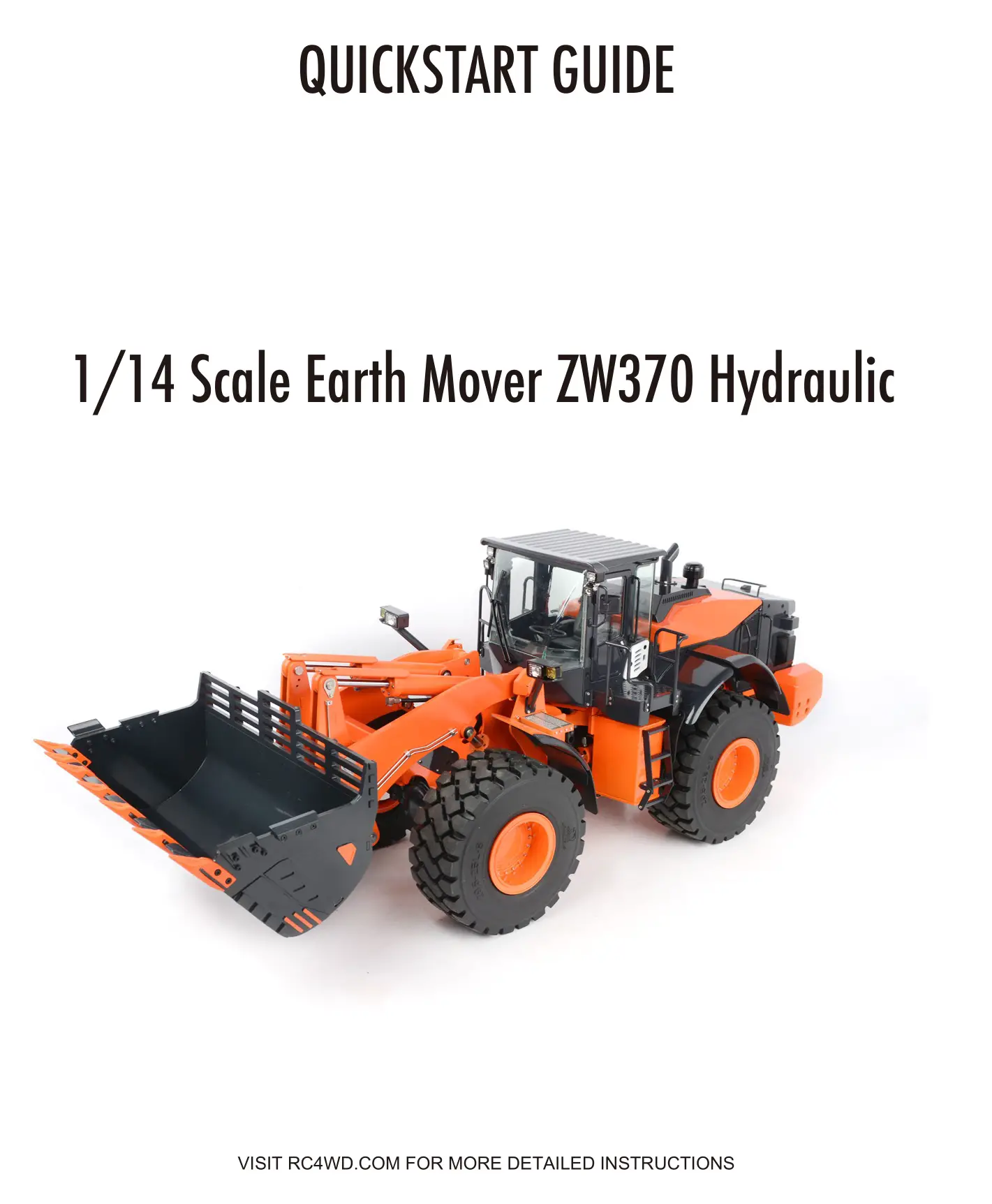 VV-JD00069 1 14 Scale Earth Mover Hydraulic Wheel Loader User Guide