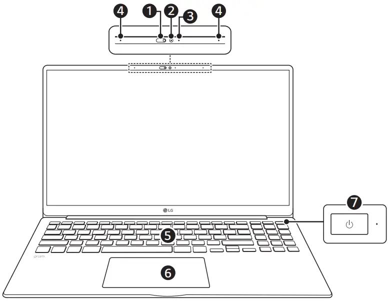 LG 15Z90RT Series Notebook - Front
