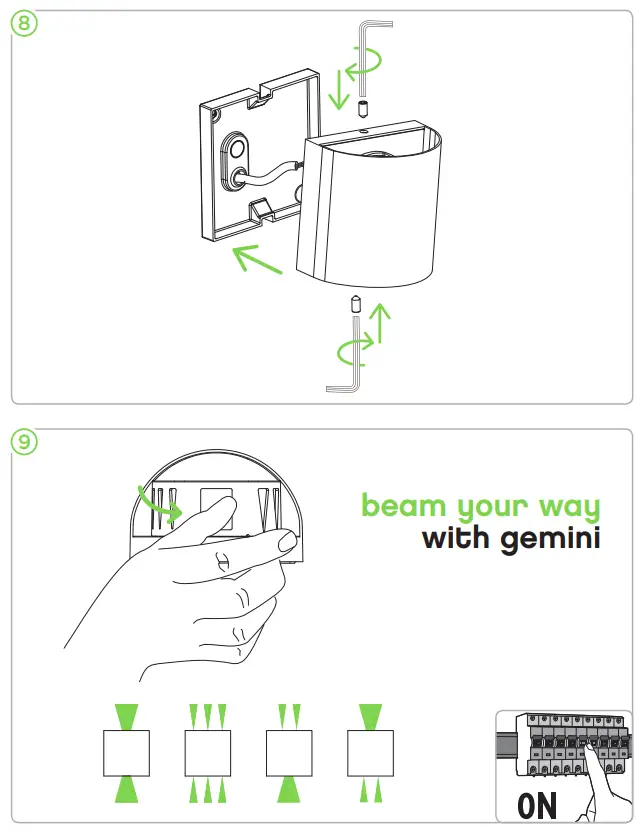LUTEC 5104006012 Gemini Beams Outdoor Round Multi Beam Flush - Figure4