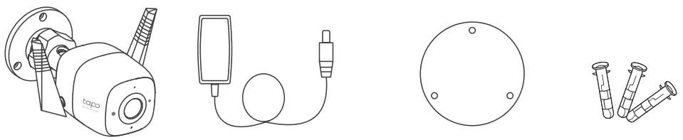 Tapo C325WB Outdoor Security Wi Fi Camera - Package Contents 1