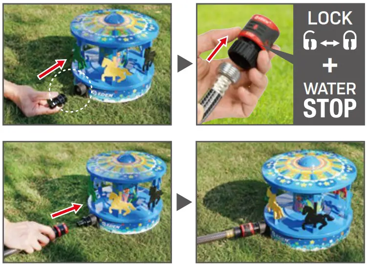 EDEN 94135EDAMZ Revolving Sprinkler - ssembly