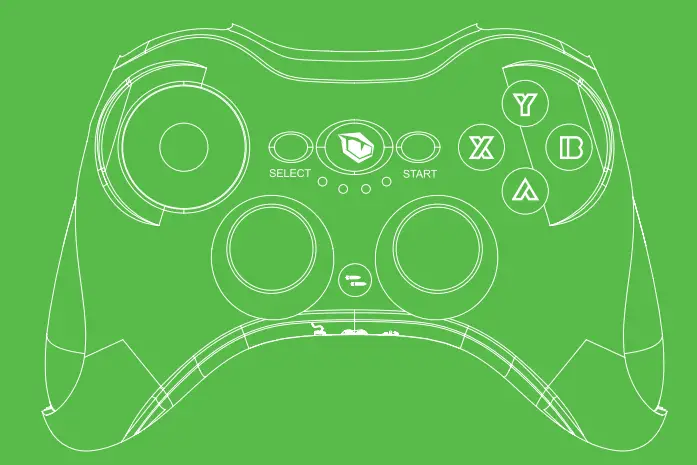 PUSAT Pro Gaming PC-Android Bluetooth Gamepad -