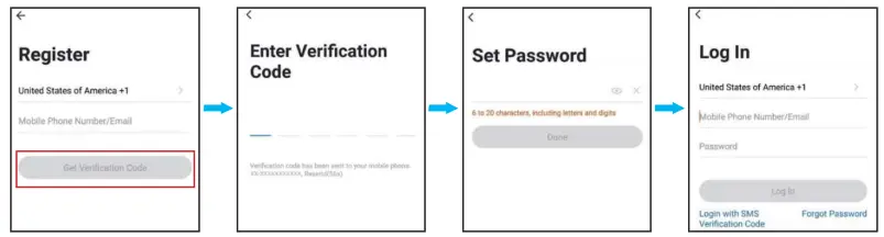 NFORU BDB55BL-3 PIR LED Wall Lights with Motion Sensor - App