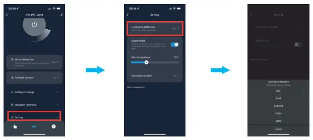 NFORU BDB55BL-3 PIR LED Wall Lights with Motion Sensor - App11