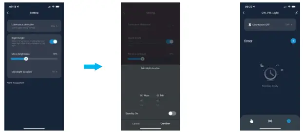 NFORU BDB55BL-3 PIR LED Wall Lights with Motion Sensor - App12