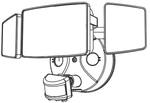 NFORU BDB55BL-3 PIR LED Wall Lights with Motion Sensor