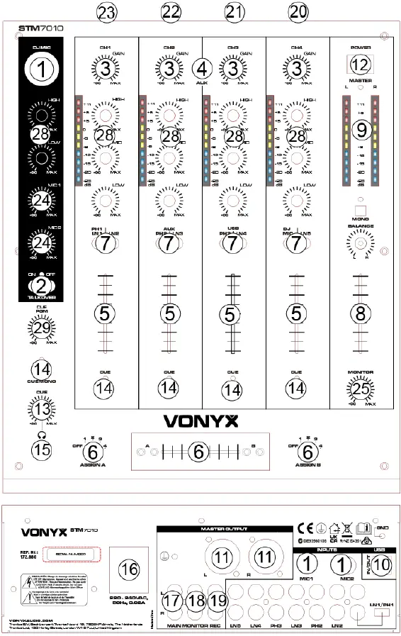 VONYX-TM-7010-4-Channel-DJ-Mixer-fig-1