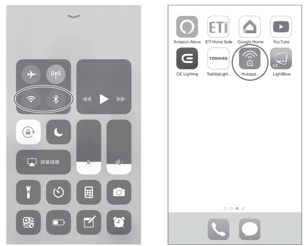 Control the Light with Bluetooth® wireless technology and WiFi® network