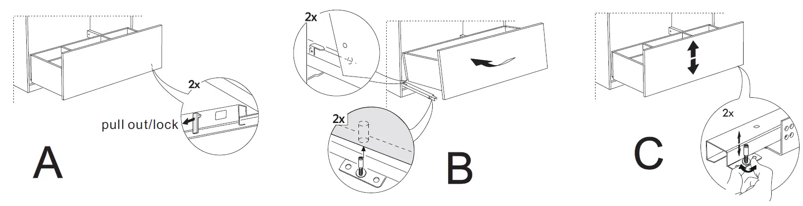 better bathrooms BeBa 27088 Ashford 400mm Wall Hung Vanity Unit 2