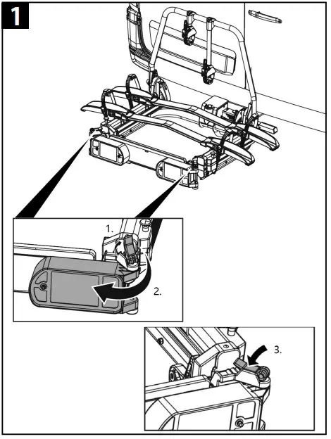Dismantling the bike carrier