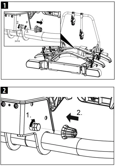 Dismantling the bike carrier