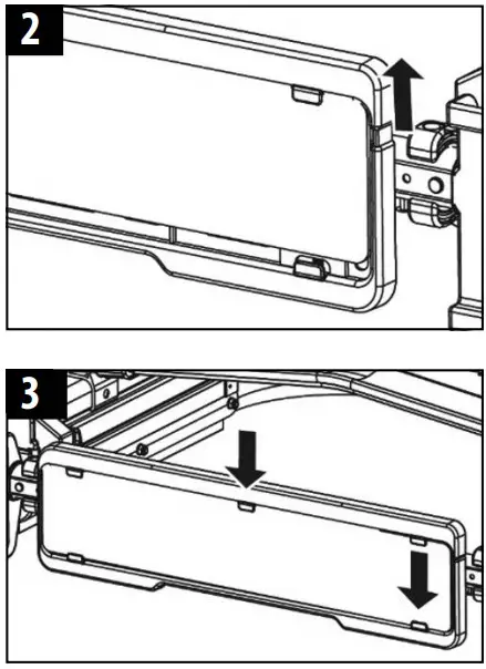 Plate to the bike carrier