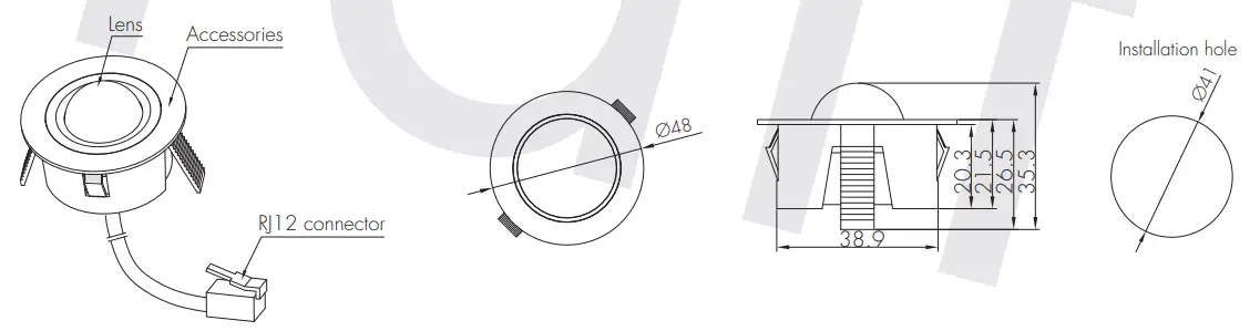 PIR & microwave sensor heads