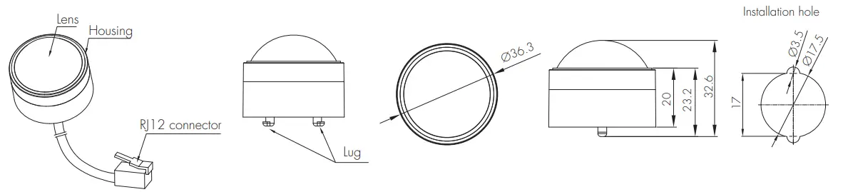 PIR & microwave sensor heads