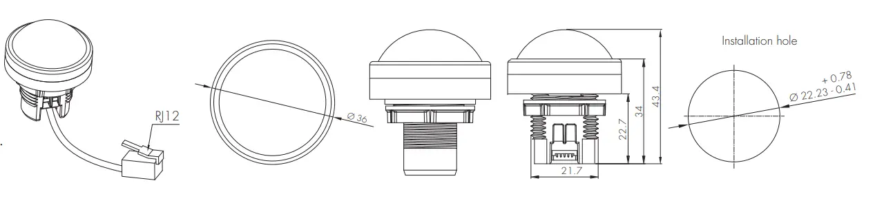 PIR & microwave sensor heads