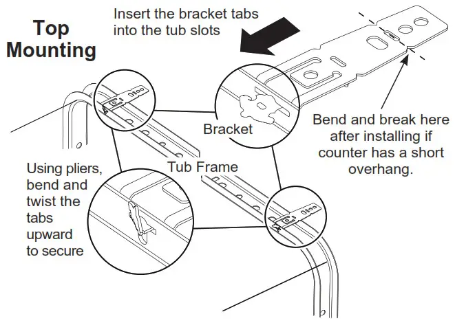 MONOGRAM CDT845P4NW2 Stainless Steel Interior Dishwasher - BRACKETS