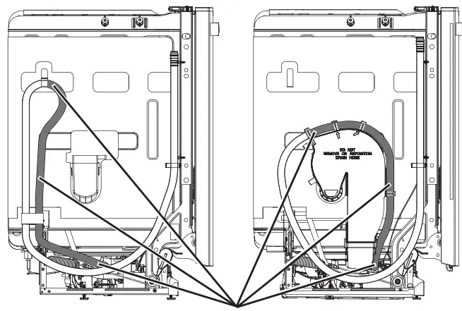 MONOGRAM CDT845P4NW2 Stainless Steel Interior Dishwasher - DRAIN HOSE