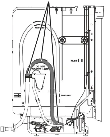 MONOGRAM CDT845P4NW2 Stainless Steel Interior Dishwasher - DRAIN HOSE1