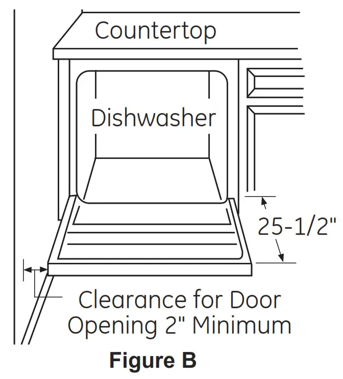 MONOGRAM CDT845P4NW2 Stainless Steel Interior Dishwasher - Figure B