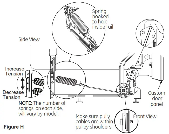 MONOGRAM CDT845P4NW2 Stainless Steel Interior Dishwasher - Figure H