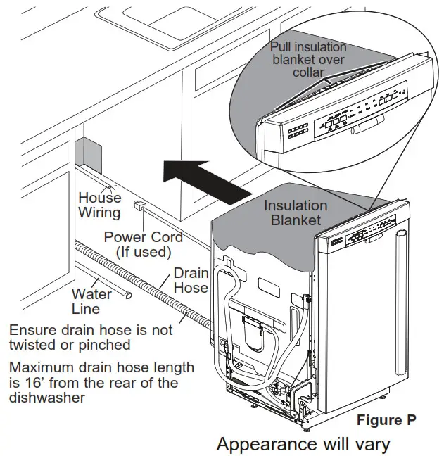 MONOGRAM CDT845P4NW2 Stainless Steel Interior Dishwasher - Figure P