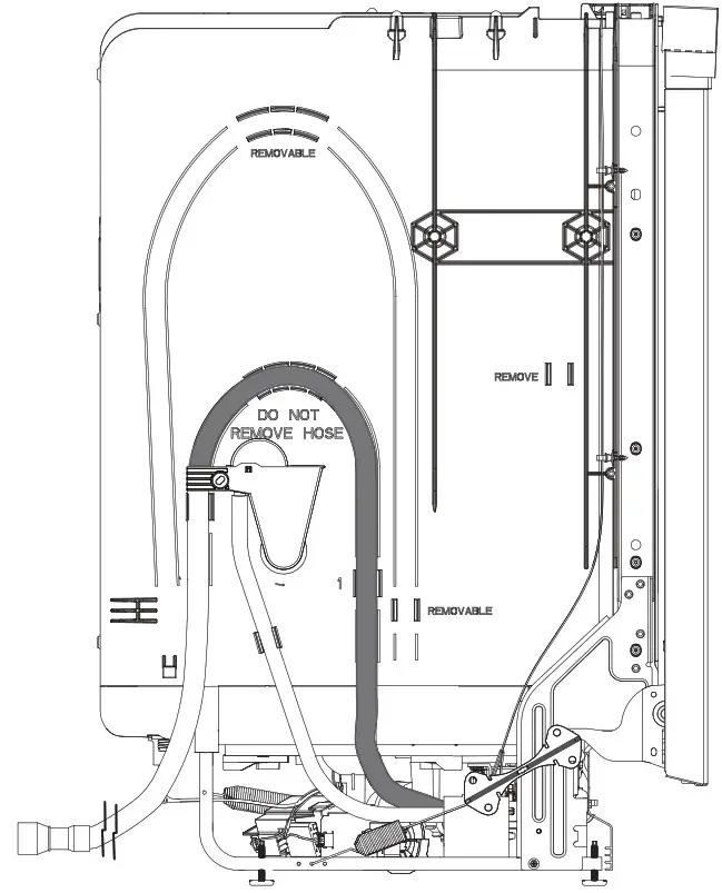 MONOGRAM CDT845P4NW2 Stainless Steel Interior Dishwasher - wood base1