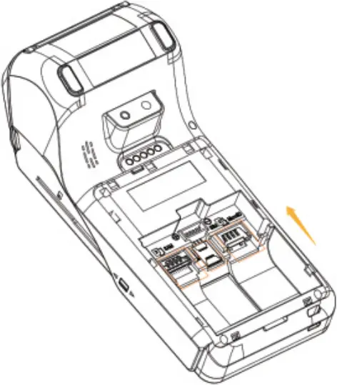 Aisino A75 Pro - Install the SIM