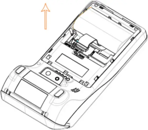 Aisino A75 Pro - Remove the battery 2