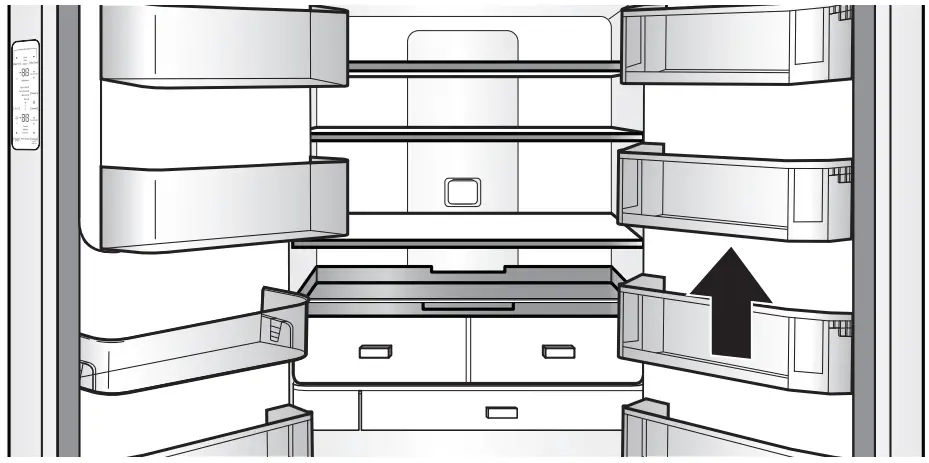 JENNAIR JFFCC72EFS French Door Bottom Mount Refrigerator - Crisper Drawers 3
