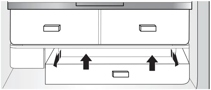 JENNAIR JFFCC72EFS French Door Bottom Mount Refrigerator - Crisper Drawers