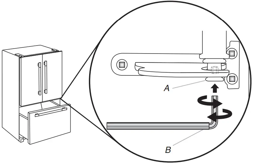 JENNAIR JFFCC72EFS French Door Bottom Mount Refrigerator - Door Closing 2