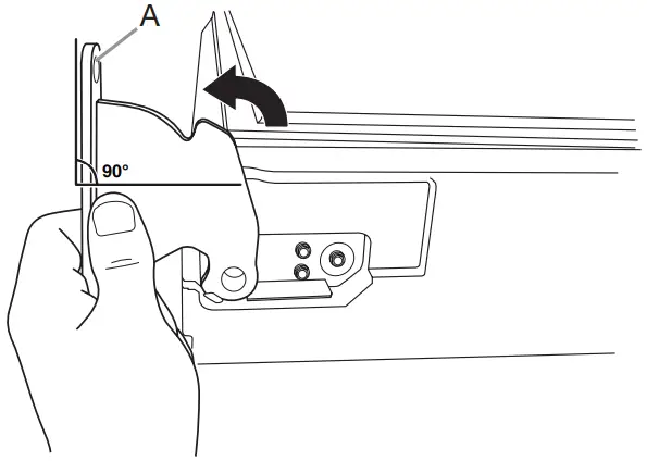 JENNAIR JFFCC72EFS French Door Bottom Mount Refrigerator - Door Hinge 4