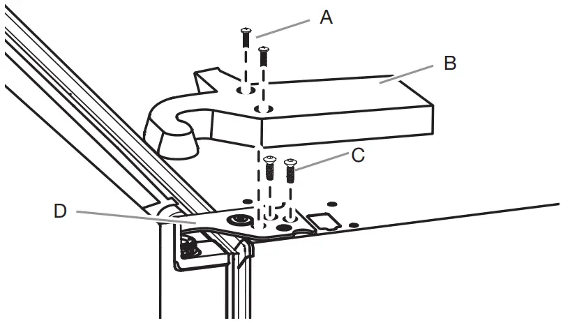 JENNAIR JFFCC72EFS French Door Bottom Mount Refrigerator - Door Hinge 5